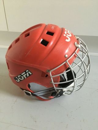 Vintage JOFA Hockey Helmet Sweden 51 - 246 SR Senior Adult size with cagemask 3