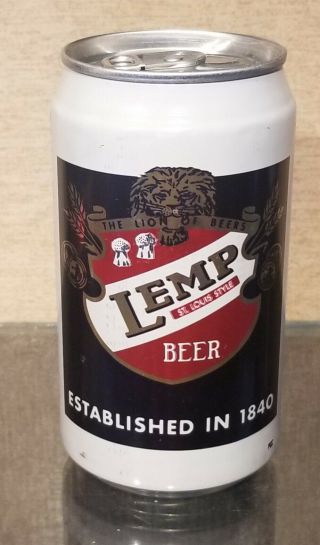 Bottom Open Aluminum Lemp Stay Tab Beer Can Evansville Brewing Indiana
