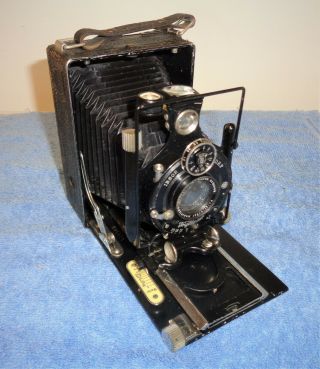 Vintage Voigtlander Ibsor Drp Folding Camera 1:4,  5 10,  5 Cm Fl Lens