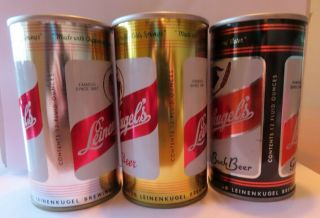Beer Can Steel Leinenkugel ' s Bock & Leinenkugel ' s gold can & silver can - 3T 2