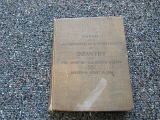 Wwi Us Army Infantry Booklet For Nco’s 1917 Named To Vet From Omaha,  Nebraska
