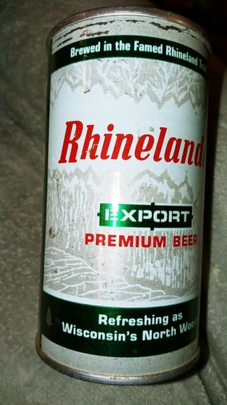 Rhinelander Steel 12 Oz.  Export Premium Beer Can Pull Tab