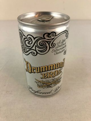 Drummond Bros 12 Oz Beer Can - Bottom Opened - Falls City Brewing