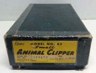 Vintage Oster Model No.  A2 Small Animal Clipper