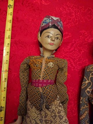 Javanese Vintage Wayang Golek (puppets) - Female Pair 2