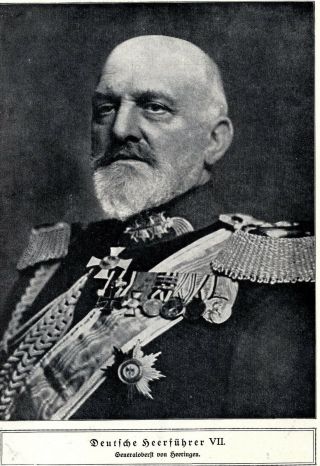 Generaloberst Von Heeringen German Military Commander In World War 1
