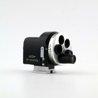 Vintage ⭐ Universal Turret Viewfinder ⭐ 28 - 135mm ⭐ for Leica,  Zorki,  Fed ⭐ USSR 2