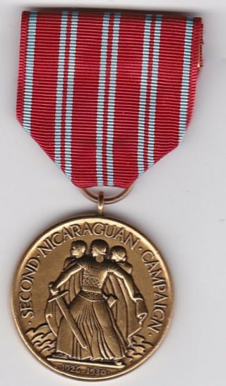 Recent Issue Us Marine Corps Post Wwi Nicaraguan 1926 Campaign Medal Not Numberd