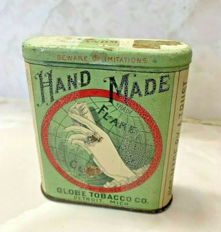 Antique Vintage Pocket Tobacco Tin Pipe Smoking Cigarette Advertising