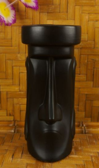 Tiki Mug The Moai Sophisticate Black Tiki Farm Derek Yaniger Easter Island 240