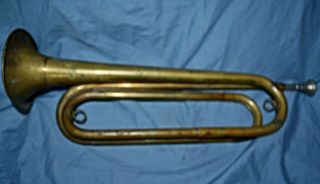 Vintage Rexcraft Official Bugle Boy Scouts Of America W/ Mouthpiece