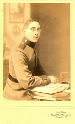 Wwi German Photo/picture,  8x13in,  Wurttemberg Infantry Nco Weingarten
