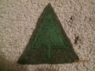 Wwi Us Army Patch 91st Infantry Division Patch " Pine Tree " Aef