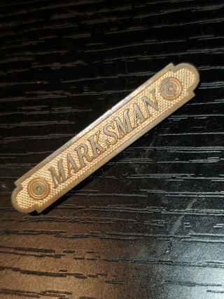Pre Wwi Us Army Bronze T Hing Open C Catch Marksmam Shooting Badge
