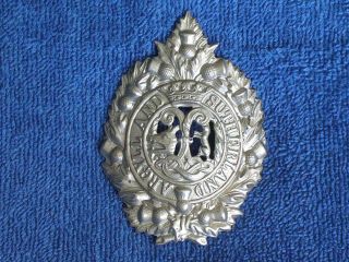 Wwi British Argyll & Sutherland Highlanders Stamped Metal Scottish Cap Badge