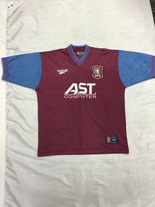Vintage Aston Villa 1997 - 98 Home Football Shirt/jersy