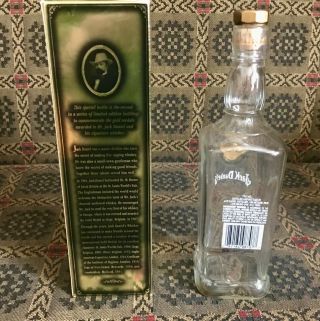 Vtg Jack Daniels Whiskey Bottle 1905 Gold Medal Commemorative Liege Belgium Bar 2