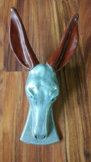Vintage Cast Metal Donkey Boot Jack Rubber Coated Ears - - Winner Co Arvada Co.