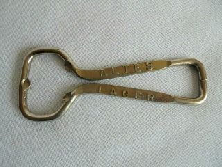 Vintage Altes Lager Beer Double Sided Advertising Wire Bottle Opener