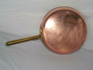 Vintage Pre - Owned Tin Lined Tagus Copper Pot With Brass Handle Portugal