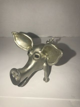 Pewter Runaway Pig Figurine Sculptures By Stepper Hand - Cast Usa Retired 3”x3”