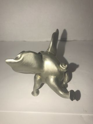 Pewter Runaway Pig Figurine Sculptures By Stepper Hand - cast USA Retired 3”x3” 2