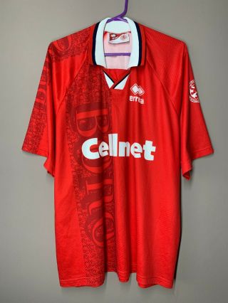 Middlesbrough 1996 - 1997 Vintage Home Football Soccer Boro Shirt Jersey Size Xl