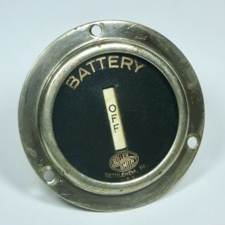 Vintage Battery Gauge Roller Smith Meter Car Dash Veteran Prewar Hot Rod Antique