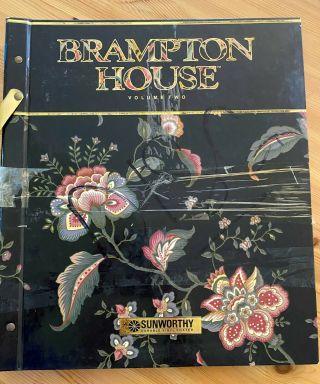 Vtg Wallpaper Sample Book For Scrapbooking Card Making Crafts - Brampton House