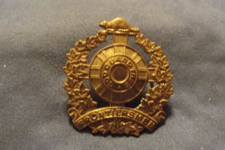 Post Ww I Cef Brass Cap Badge To The Legion Of Frontiersmen