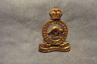 Post Ww I Canadian Collar Badge To The Peterborough Rangers 1925