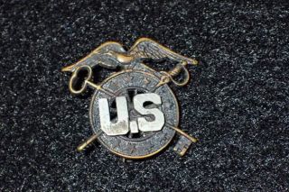 Wwi Us Army Quartermaster Corps Sweetheart Home Front Lapel Pin Back Good Orig.