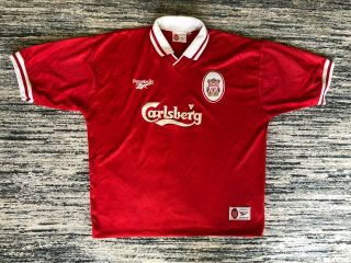 Liverpool Fc Football Shirt 1996/1997 Home Reebok Rare Vintage Size Xl 46 " - 48 "