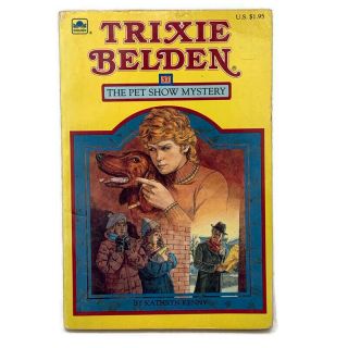 Trixie Belden The Pet Show Mystery Pb Book Vintage Square Edition 1985 Rare Oop