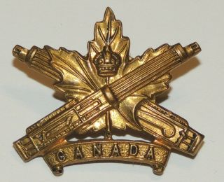 Ww1 World War One Cef Canadian Machine Gun Corps Collar Badge Pattern D