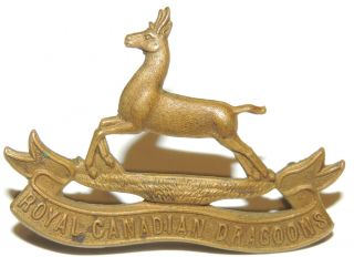 Ww1 World War One Cef Corps Royal Canadian Dragoons Cap Badge Fine Quality