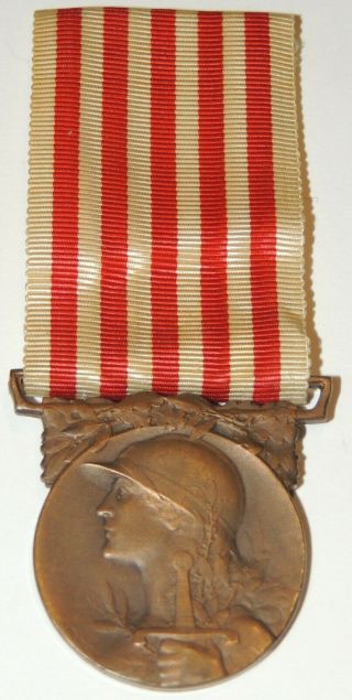 Ww1 World War One Allied French France 1914–1918 Commemorative War Medal,  Ribbon