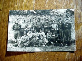 Wwi German Armored Tanker Group Rppc Real Photo Postcard