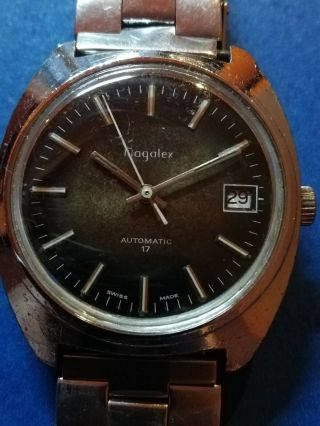 RARE Magalex Automatic Vintage Diver/Diving/Scuba Swiss Made Wristwatch 2