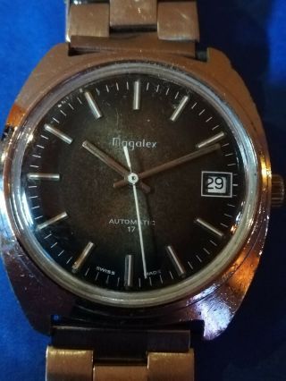 RARE Magalex Automatic Vintage Diver/Diving/Scuba Swiss Made Wristwatch 3