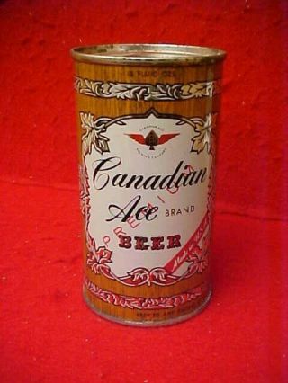 Beer Can Canadian Ace Beer - 12 Oz.  - Flat Top - Can - Never Filled