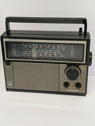 Vintage Realistic Dx - 66 Air/sw Am/fm Short Wave Portable Radio 6 Band W/ Box