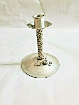 Nekrassoff Signed Pewter Candle Holders Candlestick 8.  25 Inch Tall