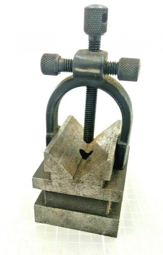 Vintage Starrett No.  567 V Block And Clamp Lathe Machinist Tool Crafts Miniature