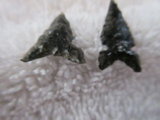 TWO OLD AND SMALL CALIFORNIA ARROWHEADS - - NR 3