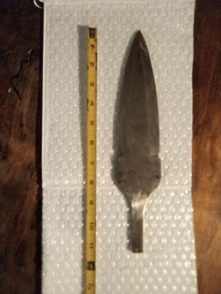 Spear Tip/knife Blade 11 1/2 " Long 2 5/16 " Wide And Weights Half A Pound