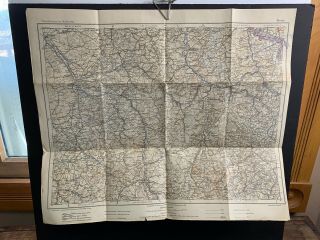 Ww1 German Military Map,  Nancy,  France,  Hand - Drawn Attack Lines,  Dated 1912