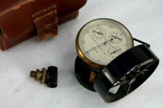 Vintage Lowne Wind Meter Air Flow Speed Anemometer,  Met Office (spares/repair)