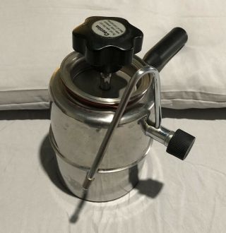 Vintage Vesubio Stovetop Expresso Cappuccino Milk Steamer Frother Stainles Italy