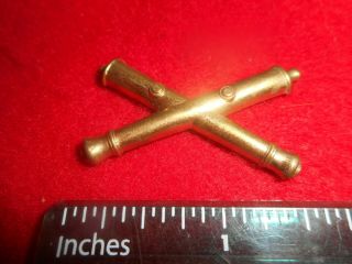 Wwi Us Army Officers Artillery Dress Shirt Or Hat Collar Insignia,